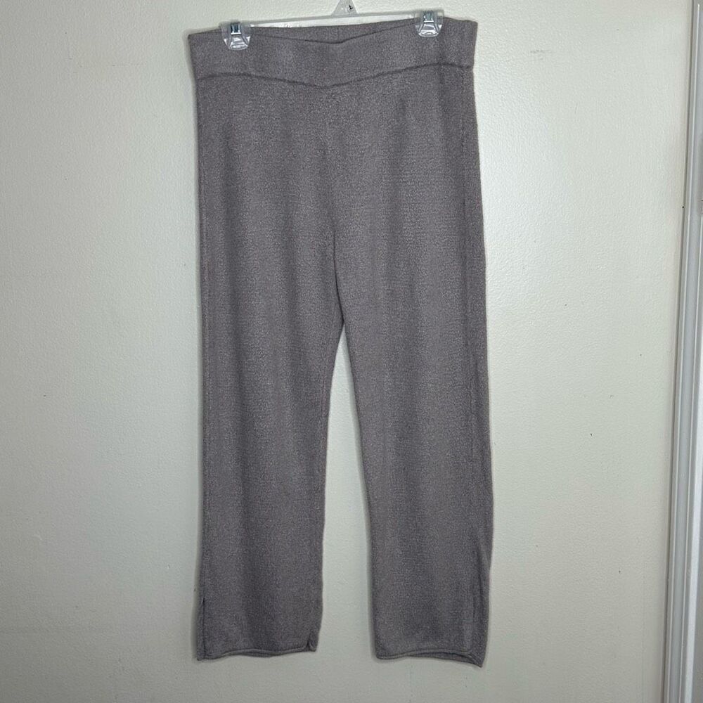 Barefoot Dreams Cozychic Lite Knit Sweatpants Taupe size Medium